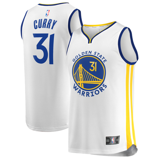 Golden State Warriors Seth Curry Fanatics Fast Break Replica Jersey - White - Association Edition Team Jersey Sports Fan Apparel