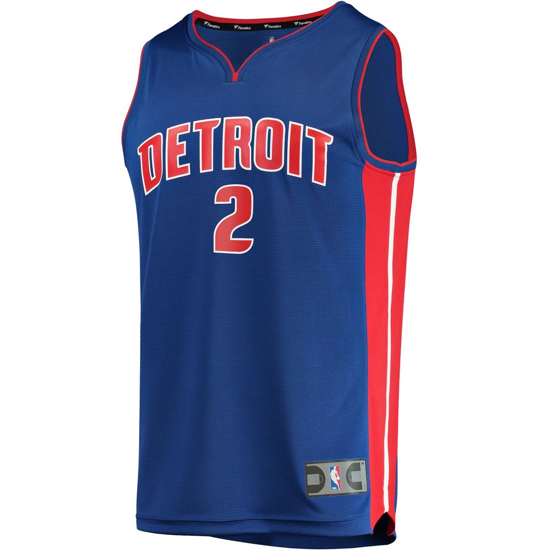 Detroit Pistons Cade Cunningham Fanatics Fast Break Replica Jersey - Icon Edition - Blue Team Jersey Sports Fan Apparel