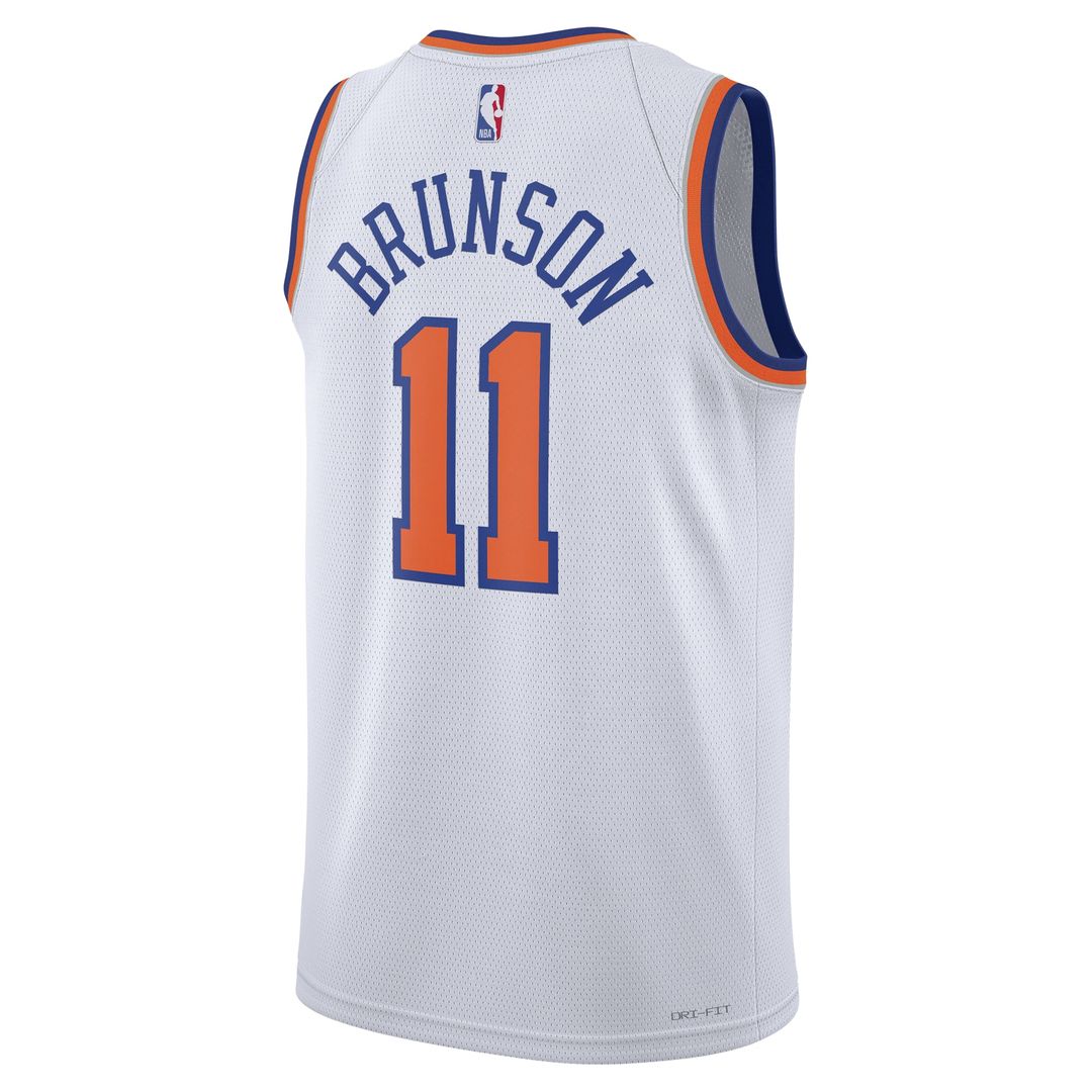 New York Knicks Jalen Brunson Nike Unisex Swingman Jersey - Association Edition - White Team Jersey Sports Fan Apparel