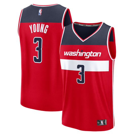 Washington Wizards Trae Young Fanatics Fast Break Jersey - Icon Edition - Red Team Jersey Sports Fan Apparel