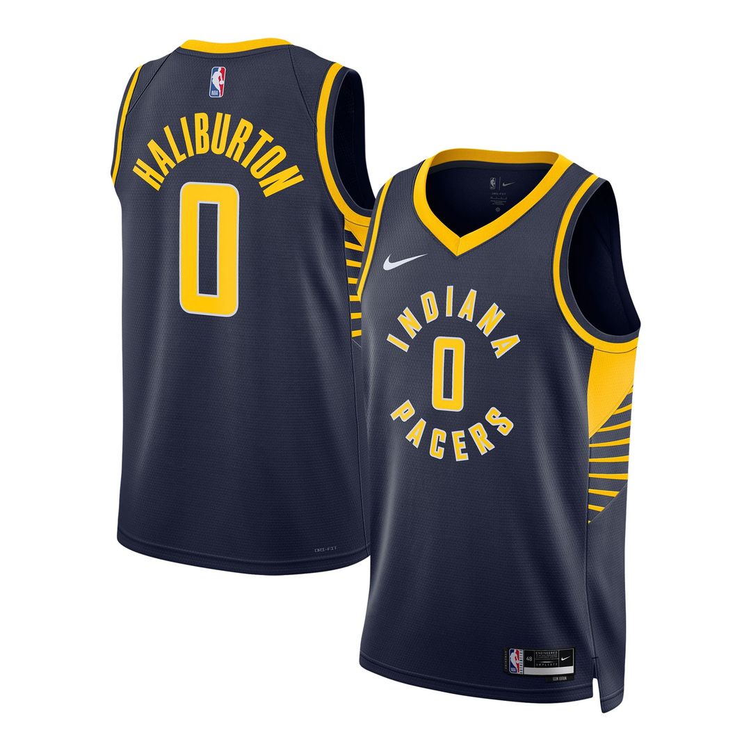 Indiana Pacers Tyrese Haliburton Nike Unisex Swingman Jersey - Icon Edition - Navy Team Jersey Sports Fan Apparel