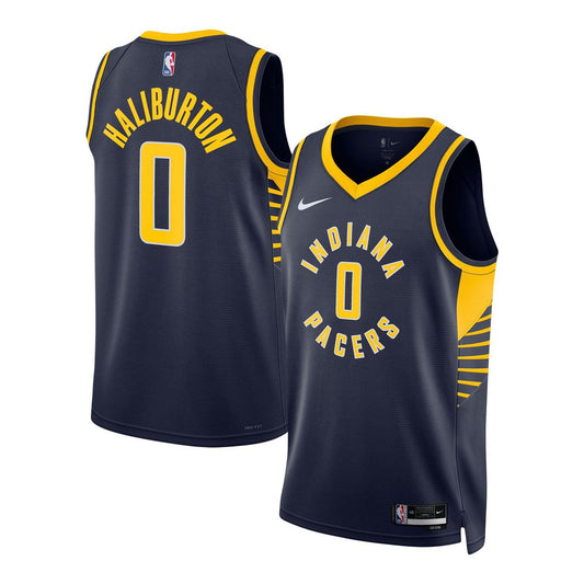 Indiana Pacers Tyrese Haliburton Nike Unisex Swingman Jersey - Icon Edition - Navy Team Jersey Sports Fan Apparel