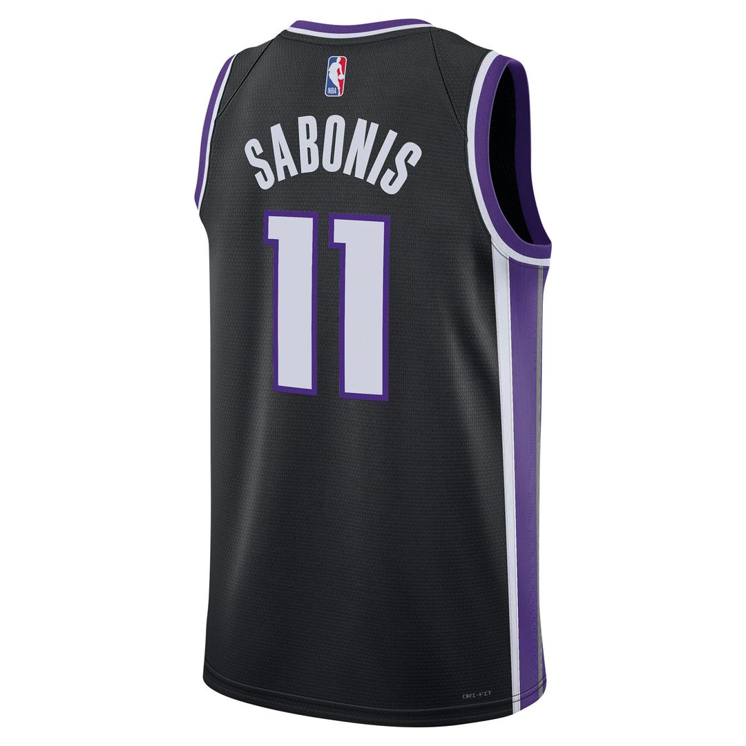 Sacramento Kings Domantas Sabonis Nike Unisex Swingman Player Jersey - Icon Edition - Black Team Jersey Sports Fan Apparel