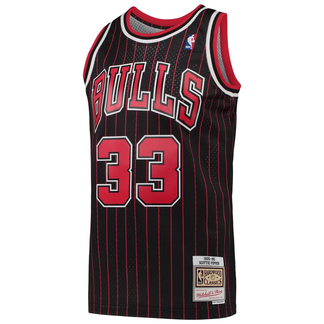 Chicago Bulls Scottie Pippen Mitchell & Ness Hardwood Classics Swingman Jersey - Black Team Jersey Sports Fan Apparel