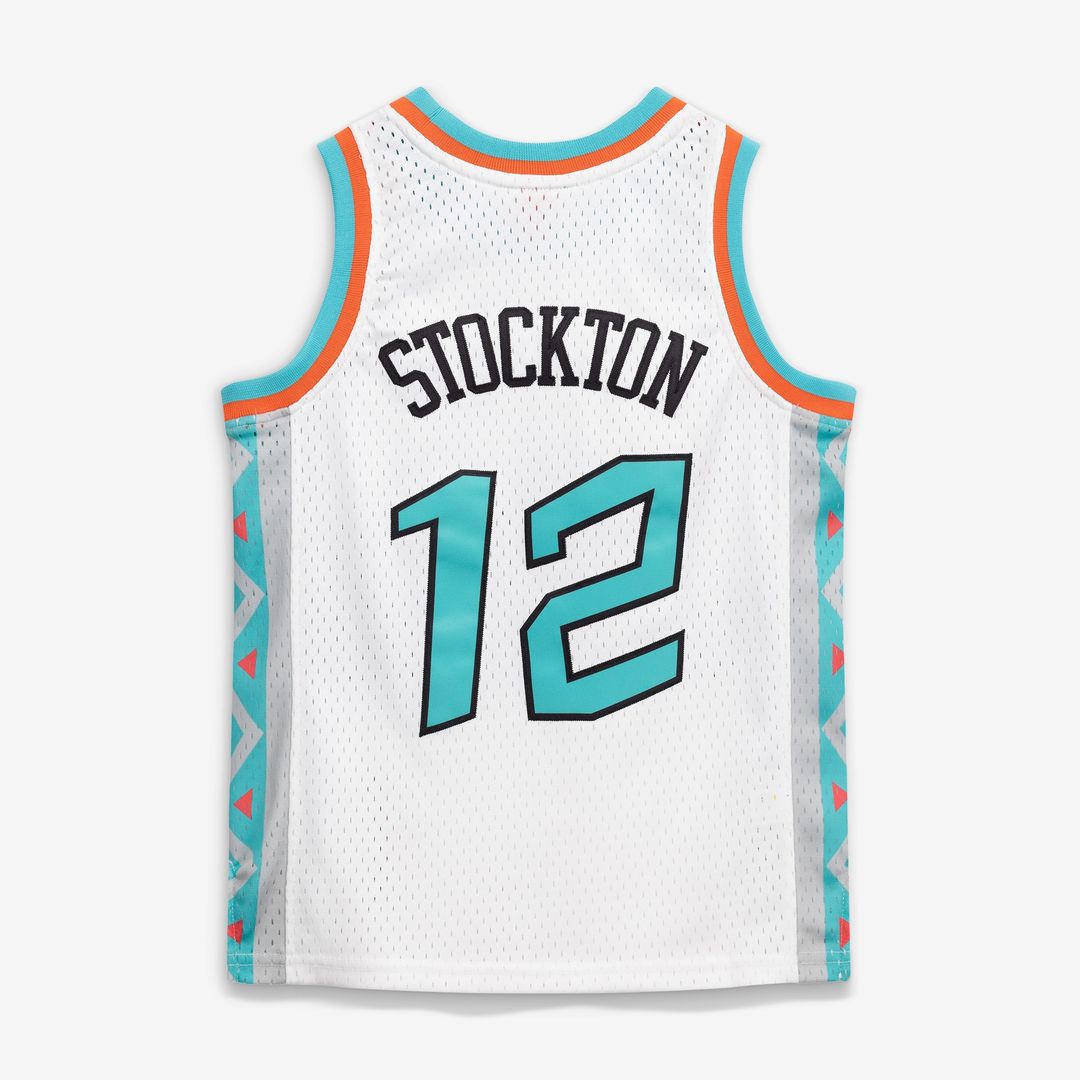 John Stockton 1996 NBA All - Star Game Mitchell & Ness Youth Hardwood Classics Swingman Jersey - White Team Jersey Sports Fan Apparel