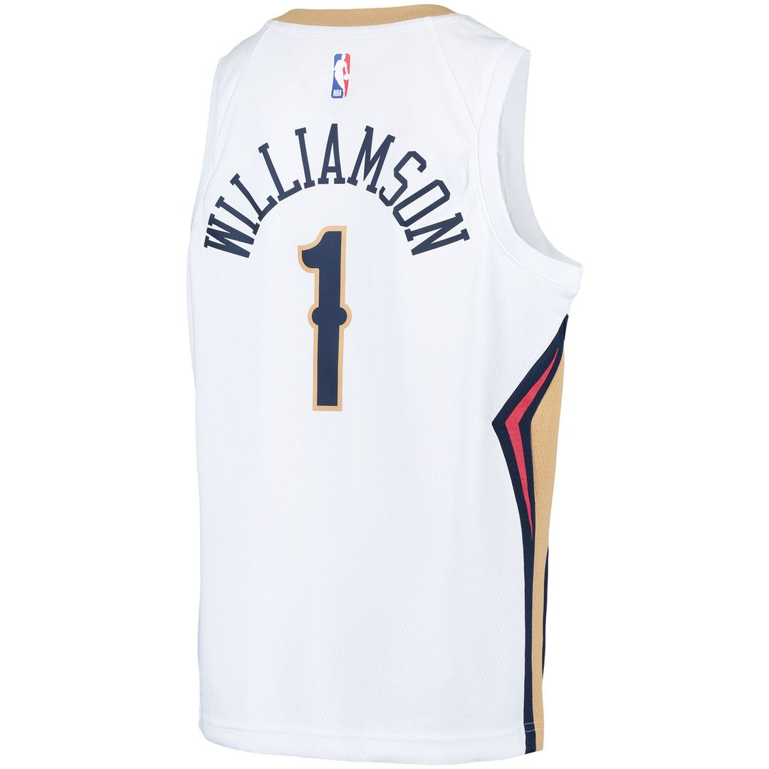 New Orleans Pelicans Zion Williamson Nike Youth Swingman Player Jersey - Association Edition - White Team Jersey Sports Fan Apparel