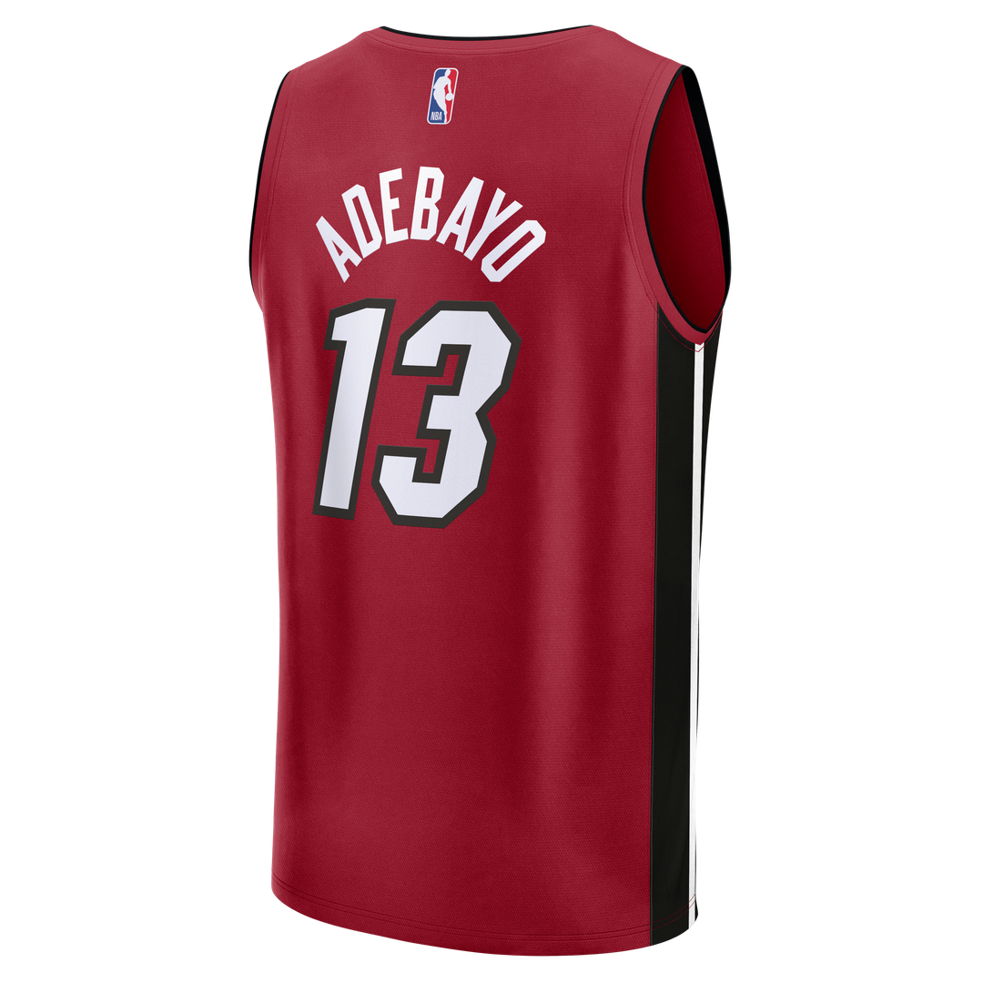 Miami Heat Bam Adebayo Fanatics Fast Break Replica Player Jersey - Statement Edition - Red Team Jersey Sports Fan Apparel