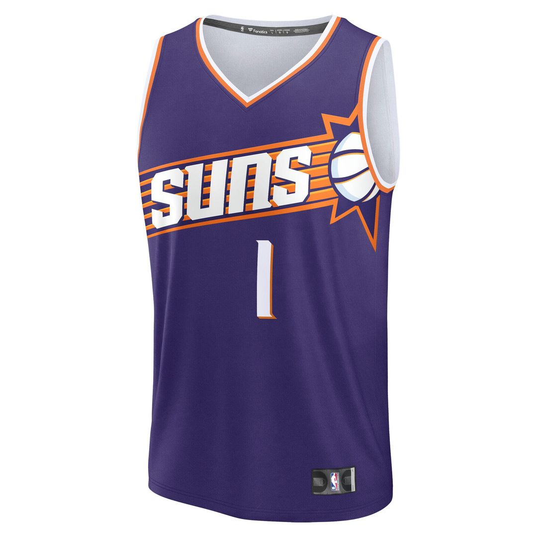 Phoenix Suns Devin Booker Fanatics Youth Fast Break Player Jersey - Icon Edition - Purple Team Jersey Sports Fan Apparel