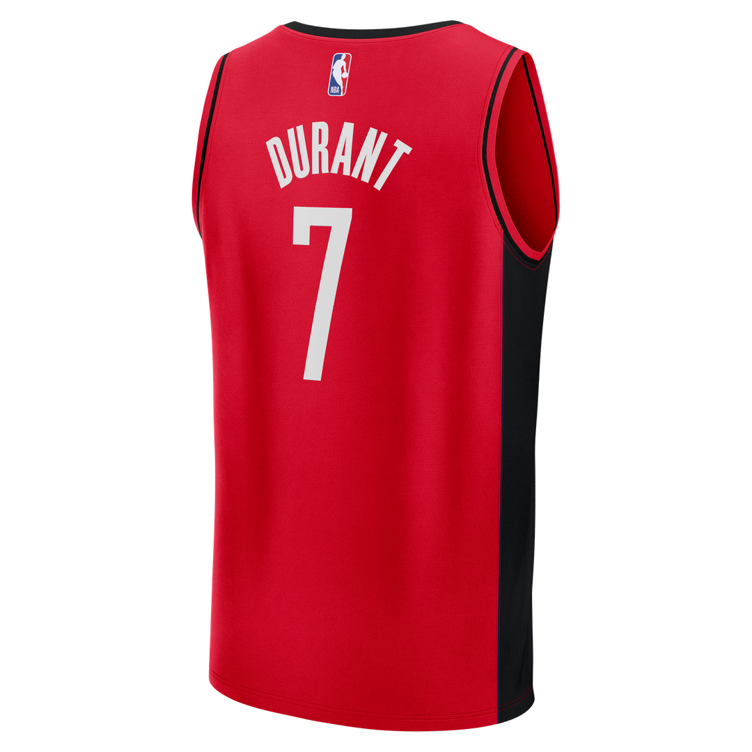 Houston Rockets Kevin Durant Fanatics Youth Fast Break Jersey - Icon Edition - Red Team Jersey Sports Fan Apparel