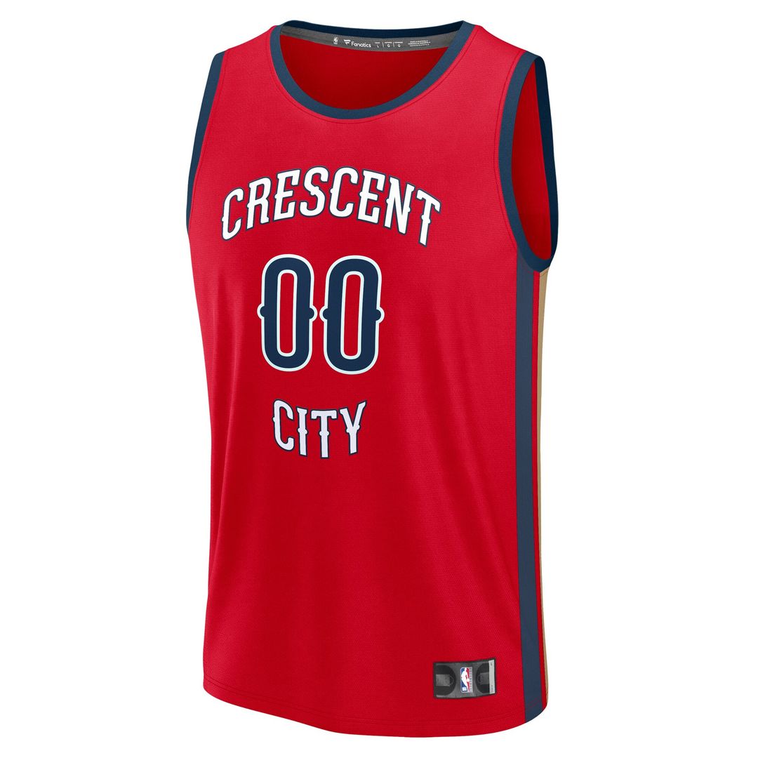 New Orleans Pelicans Fanatics Youth Fast Break Custom Replica Jersey - Red - Statement Edition Team Jersey Sports Fan Apparel