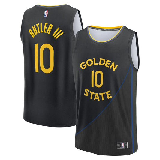 Golden State Warriors Jimmy Butler III Fanatics Fast Break Replica Player Jersey - Statement Edition - Black Team Jersey Sports Fan Apparel
