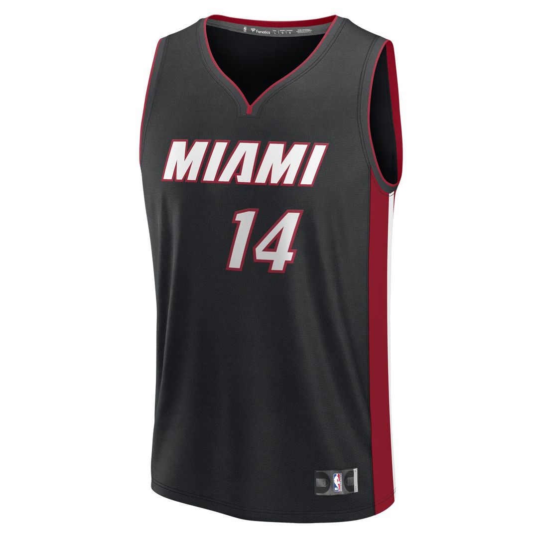Miami Heat Tyler Herro Fanatics Youth Fast Break Replica Player Jersey - Black - Icon Edition Team Jersey Sports Fan Apparel