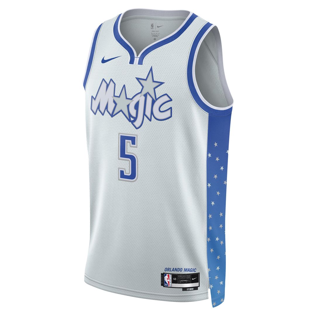 Orlando Magic Paolo Banchero Nike Unisex 2025/26 Swingman Jersey - Silver - City Edition Team Jersey Sports Fan Apparel