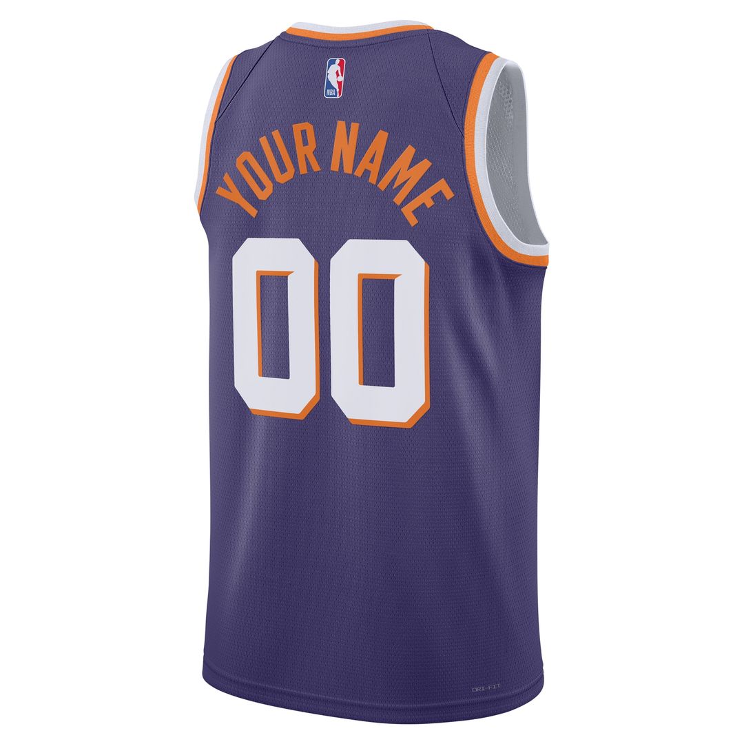 Phoenix Suns Nike Unisex Swingman Custom Jersey - Purple - Icon Edition Team Jersey Sports Fan Apparel