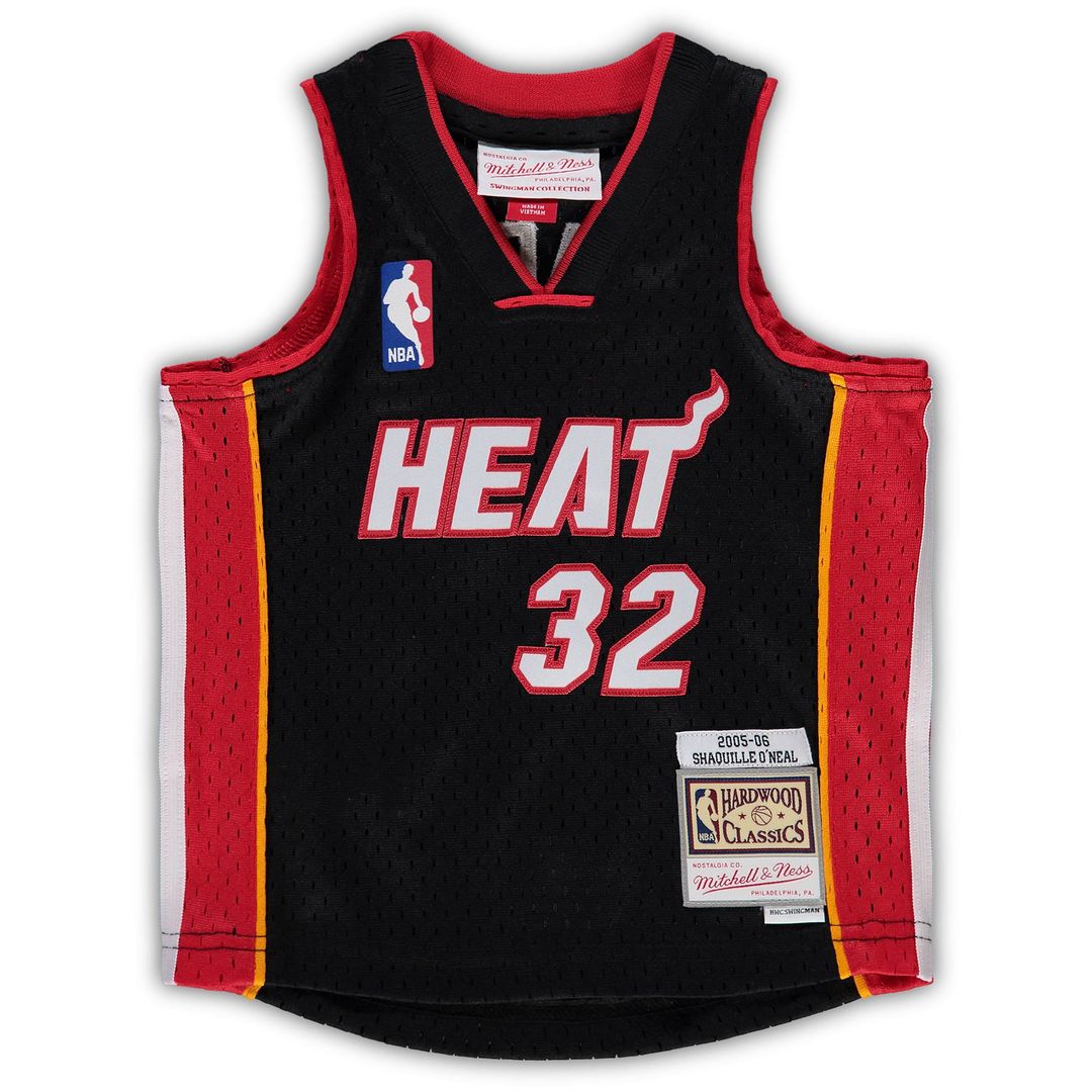 Miami Heat Shaquille O'Neal Mitchell & Ness Infant 2005/06 Hardwood Classics Retired Player Jersey - Black Team Jersey Sports Fan Apparel