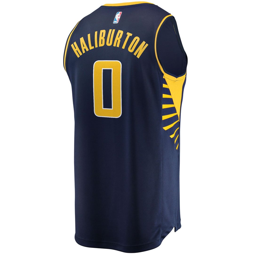 Indiana Pacers Tyrese Haliburton Fanatics Youth 2021/22 Fast Break Replica Jersey - Icon Edition - Navy Team Jersey Sports Fan Apparel