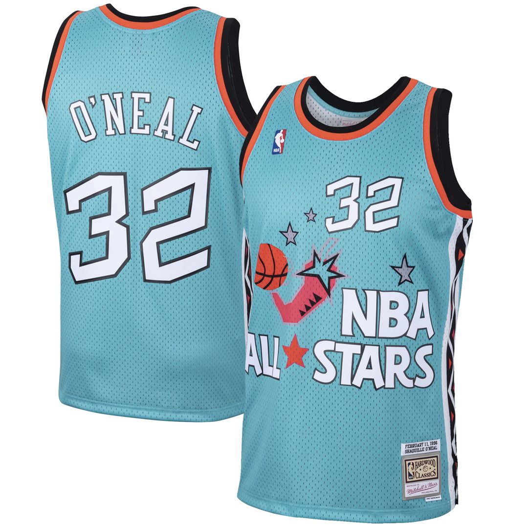 Shaquille O'Neal Mitchell & Ness Eastern Conference 1996 All - Star Hardwood Classics Swingman Jersey - Teal Team Jersey Sports Fan Apparel
