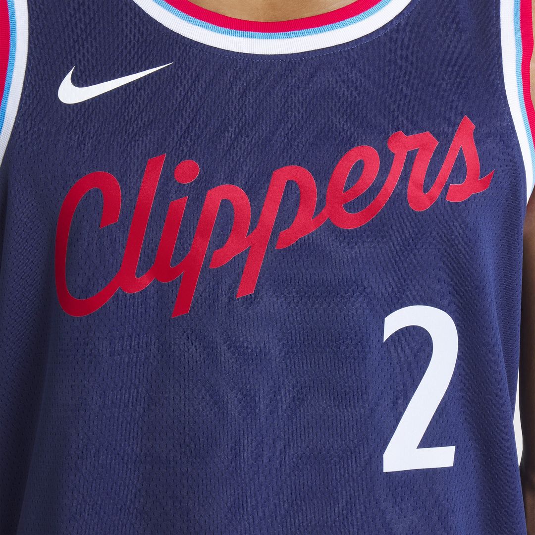 LA Clippers Kawhi Leonard Nike Unisex 2024/25 Swingman Jersey - Navy - Icon Edition Team Jersey Sports Fan Apparel