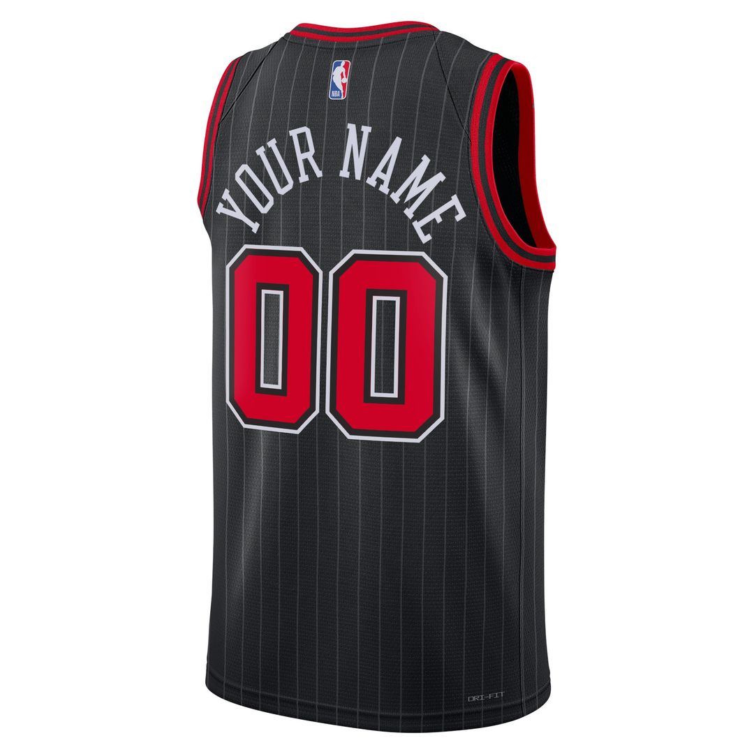 Chicago Bulls Jordan Brand Unisex 2022/23 Swingman Custom Jersey - Statement Edition - Black Team Jersey Sports Fan Apparel