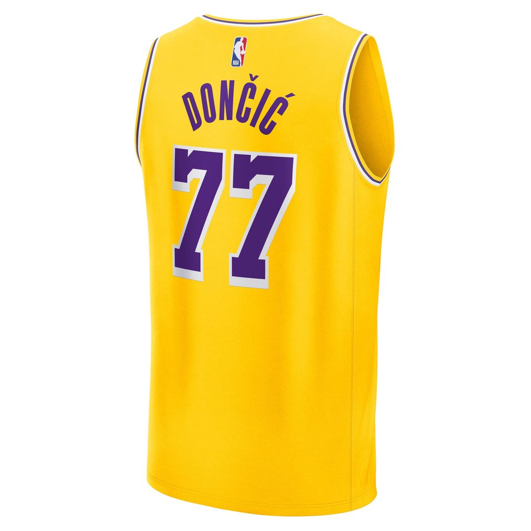 Los Angeles Lakers Luka Dončić Fanatics Big & Tall Fast Break Player Jersey - Gold - Icon Edition Team Jersey Sports Fan Apparel