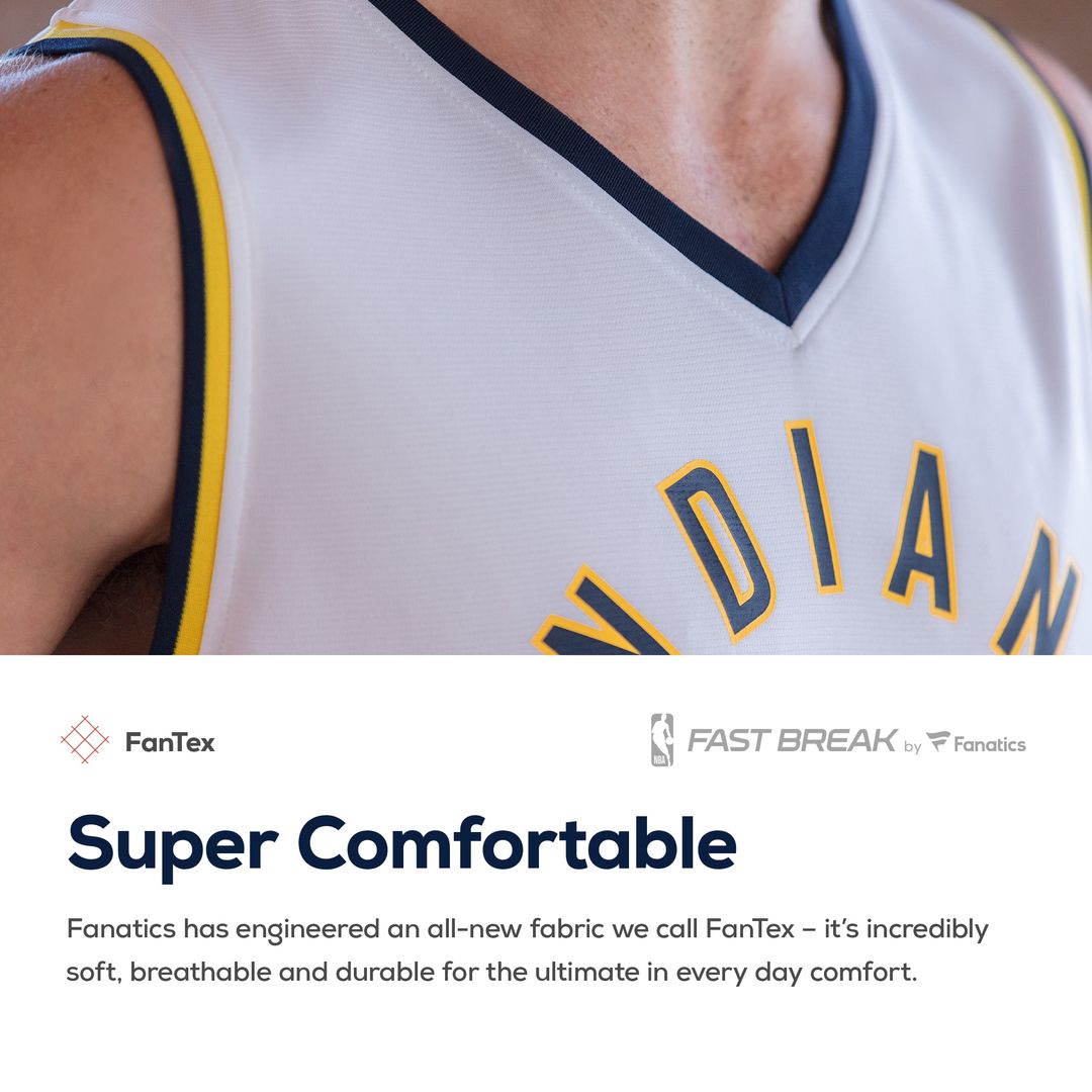 Indiana Pacers Fanatics Women's Fast Break Custom Jersey Navy - Icon Edition Team Jersey Sports Fan Apparel