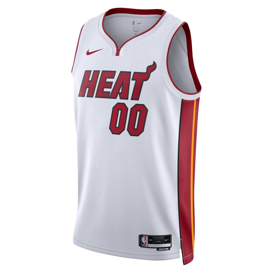 Miami Heat Nike Unisex Swingman Custom Jersey White - Association Edition Team Jersey Sports Fan Apparel