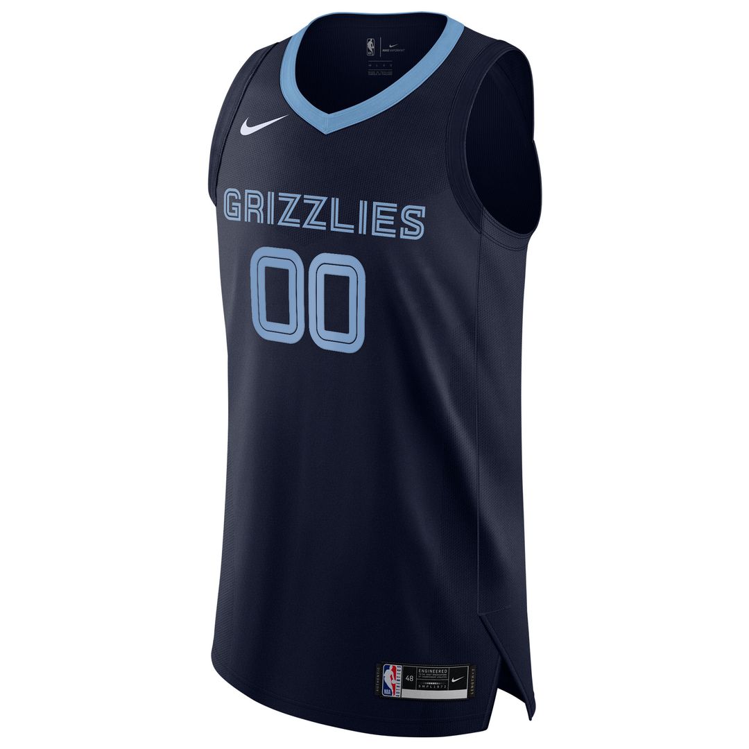 Memphis Grizzlies Nike 2020/21 Authentic Custom Jersey Navy - Icon Edition Team Jersey Sports Fan Apparel