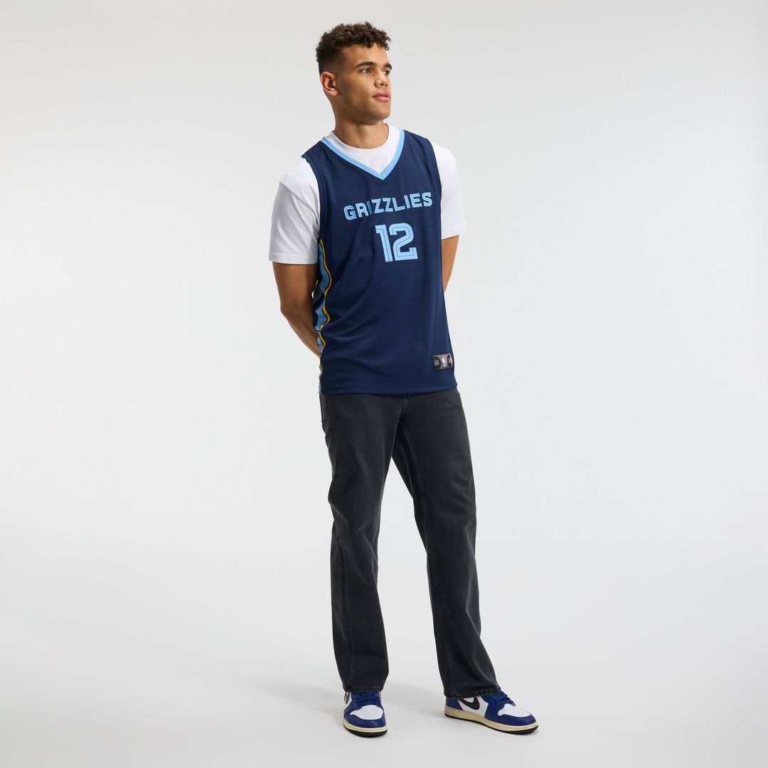 Memphis Grizzlies Ja Morant Fanatics Fast Break Replica Player Jersey - Icon Edition - Navy Team Jersey Sports Fan Apparel