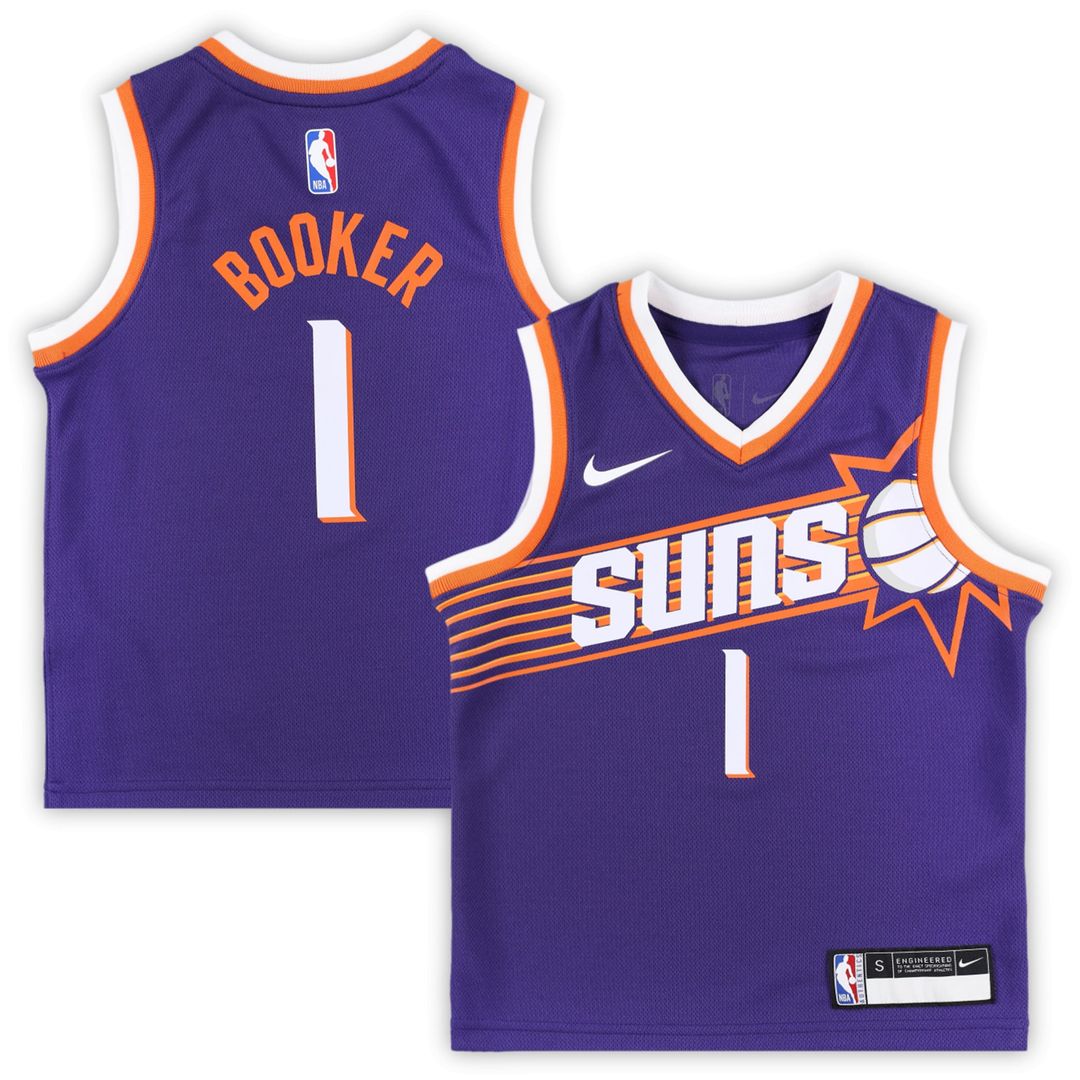 Phoenix Suns Devin Booker Nike Preschool Swingman Player Jersey - Icon Edition - Purple Team Jersey Sports Fan Apparel