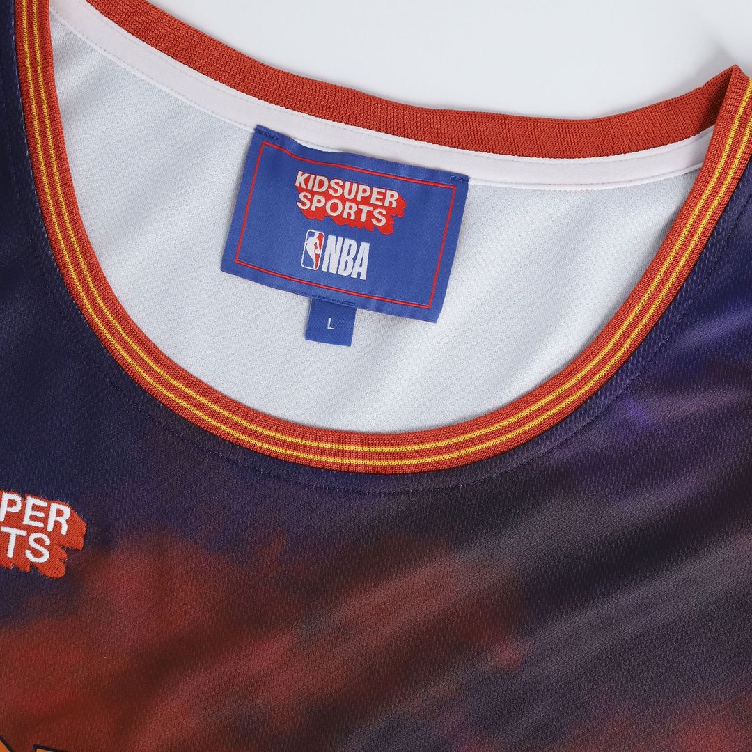 Phoenix Suns NBA & KidSuper Studios by Fanatics Unisex Hometown Jersey - Red Team Jersey Sports Fan Apparel