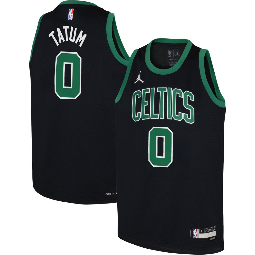 Boston Celtics Jayson Tatum Jordan Brand Youth Swingman Jersey - Statement Edition - Black Team Jersey Sports Fan Apparel