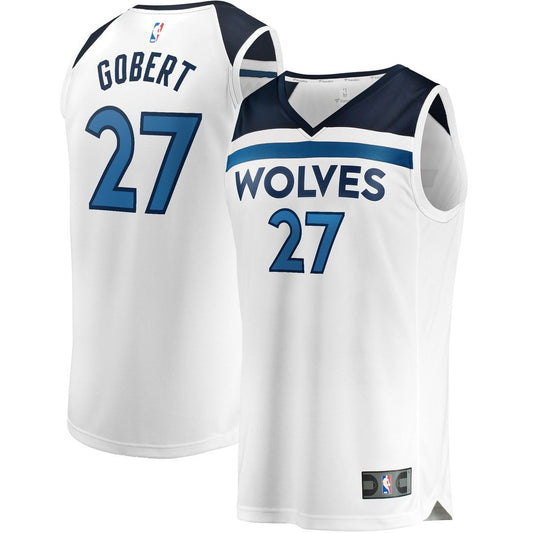 Minnesota Timberwolves Rudy Gobert Fanatics Fast Break Replica Player Jersey - Association Edition - White Team Jersey Sports Fan Apparel