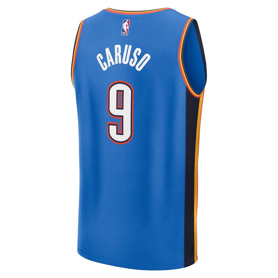 Oklahoma City Thunder Alex Caruso Fanatics Youth 2025 NBA Finals Champions Fast Break Replica Player Jersey - Blue - Icon Edition Team Jersey Sports F