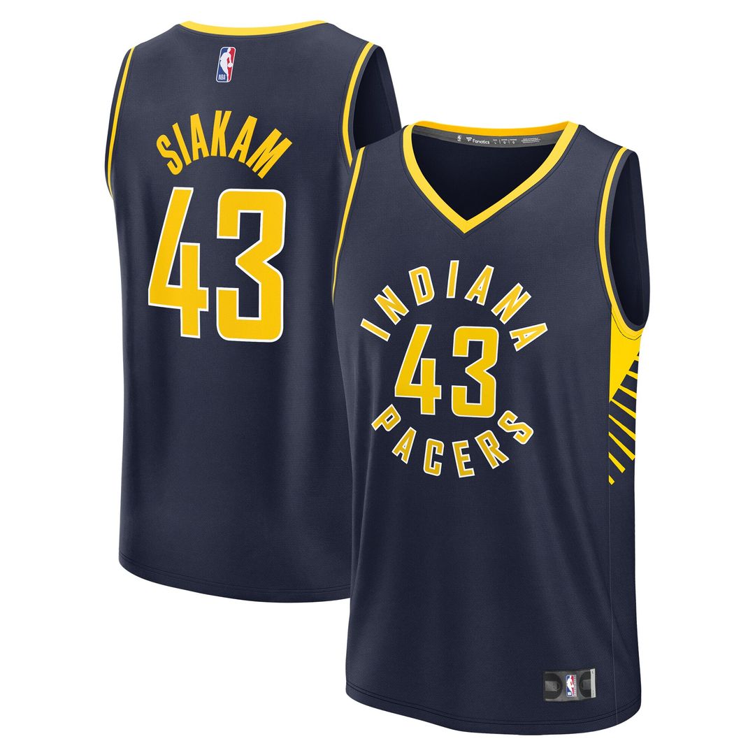 Indiana Pacers Pascal Siakam Fanatics Youth Fast Break Player Jersey - Icon Edition - Navy Team Jersey Sports Fan Apparel