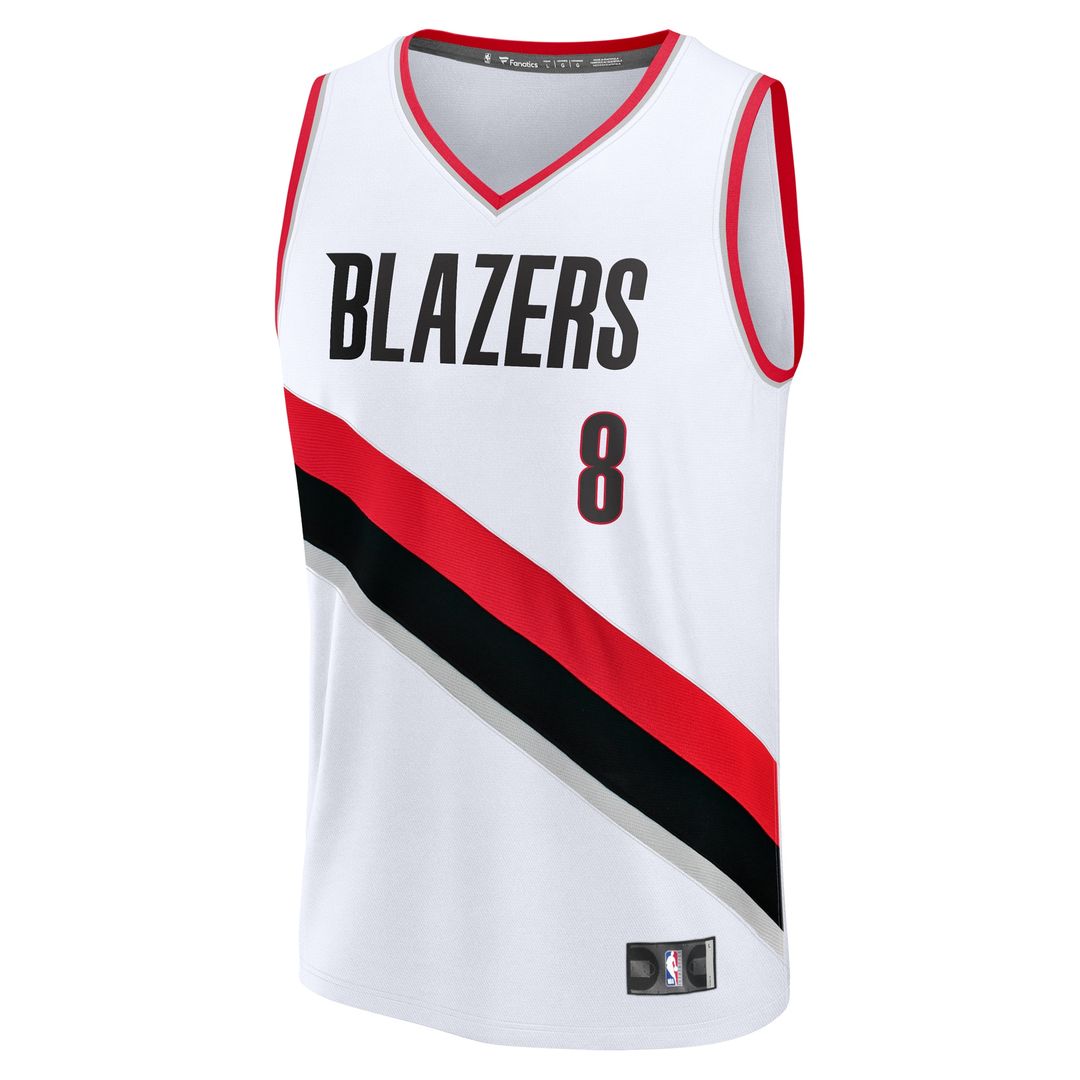 Portland Trail Blazers Deni Avdija Fanatics Fast Break Replica Player Jersey - Association Edition - White Team Jersey Sports Fan Apparel