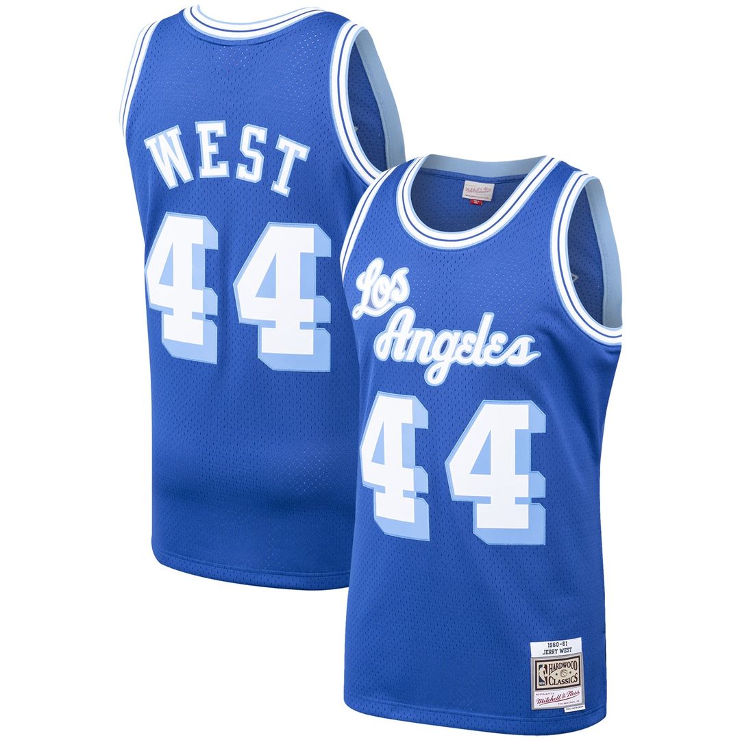 Los Angeles Lakers Jerry West Mitchell & Ness Hardwood Classics Swingman Jersey - Royal Team Jersey Sports Fan Apparel