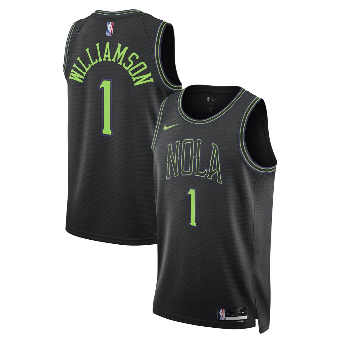 New Orleans Pelicans Zion Williamson Nike Unisex 2025/26 Swingman Jersey - Black - City Edition Team Jersey Sports Fan Apparel