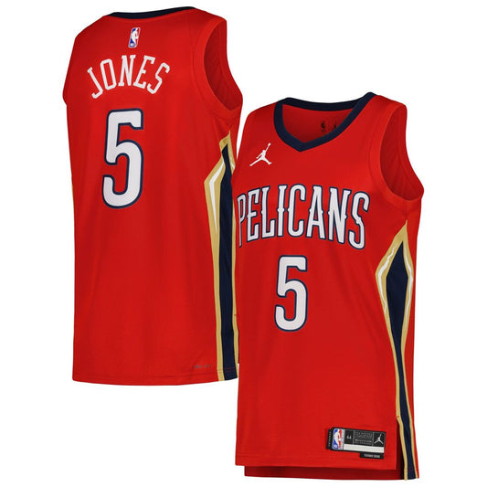 New Orleans Pelicans Herbert Jones Jordan Brand Unisex Swingman Jersey - Statement Edition - Red Team Jersey Sports Fan Apparel