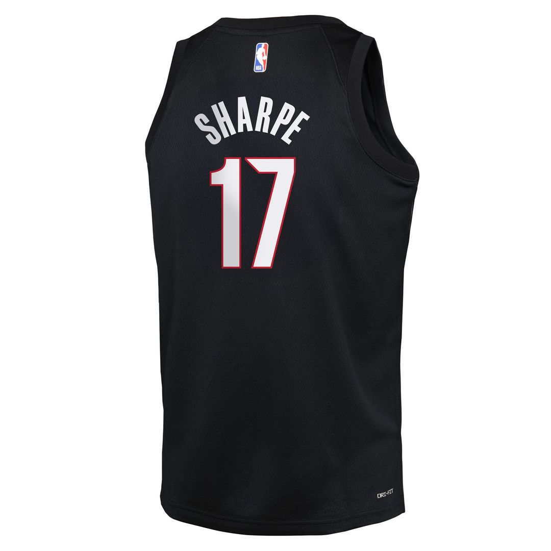 Portland Trail Blazers Shaedon Sharpe Nike Youth Icon Edition Swingman Jersey - Black Team Jersey Sports Fan Apparel