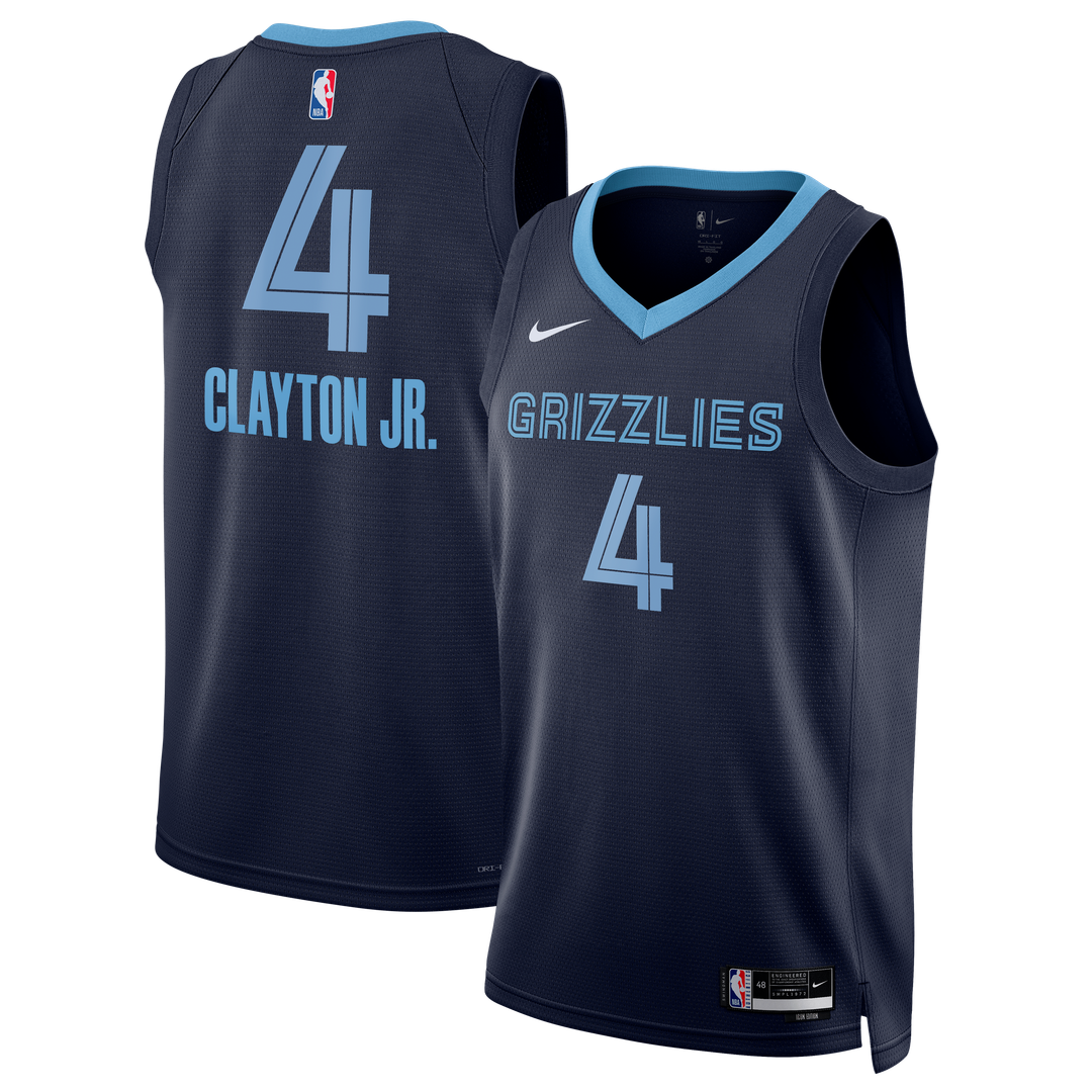 Memphis Grizzlies Walter Clayton Jr. Nike Unisex Swingman Jersey - Icon Edition - Navy Team Jersey Sports Fan Apparel