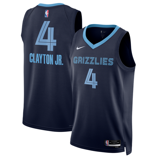 Memphis Grizzlies Walter Clayton Jr. Nike Unisex Swingman Jersey - Icon Edition - Navy Team Jersey Sports Fan Apparel