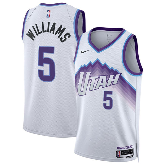 Utah Jazz Cody Williams Nike Unisex Swingman Jersey - Association Edition - White Team Jersey Sports Fan Apparel