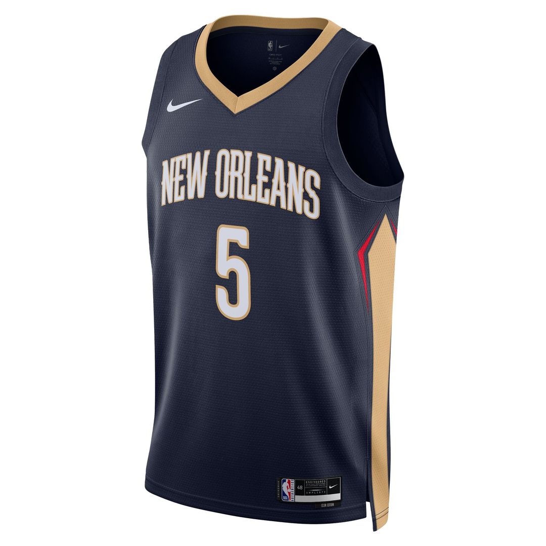New Orleans Pelicans Dejounte Murray Nike Unisex 2024 Offseason Addition Nike Swingman Jersey - Navy Team Jersey Sports Fan Apparel