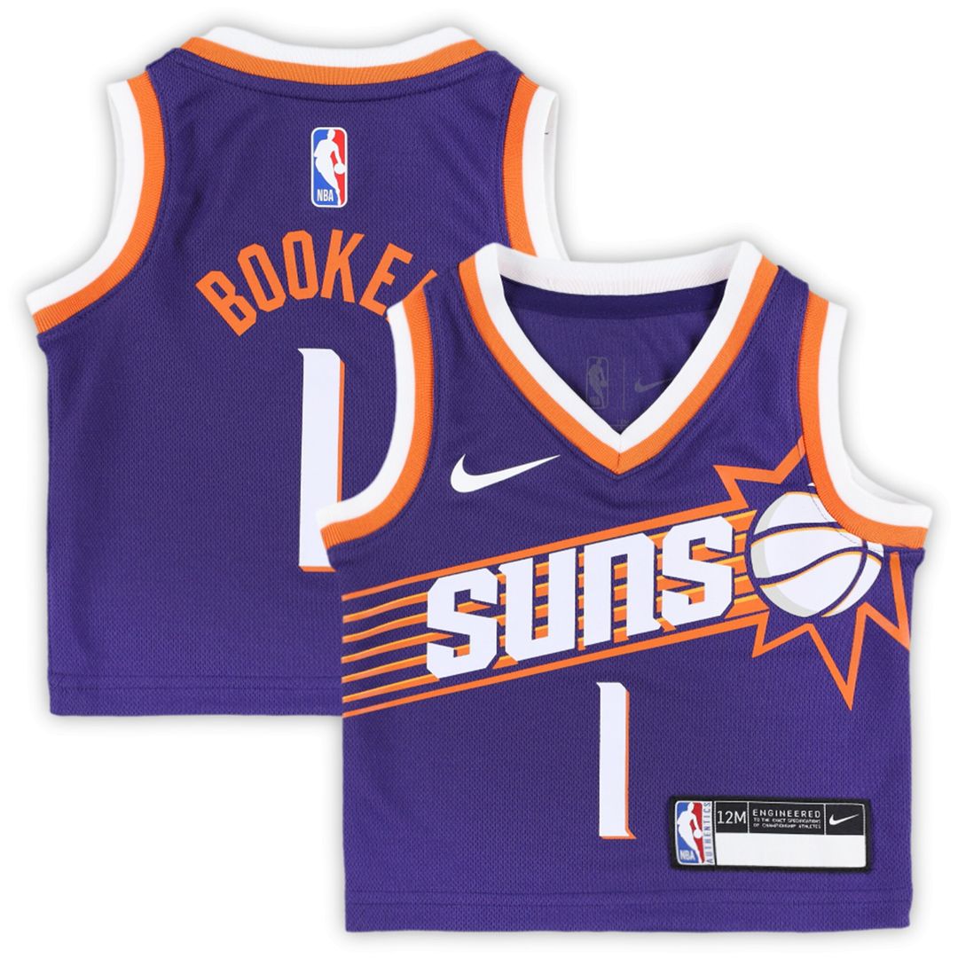 Phoenix Suns Devin Booker Nike Infant Swingman Player Jersey - Icon Edition - Purple Team Jersey Sports Fan Apparel