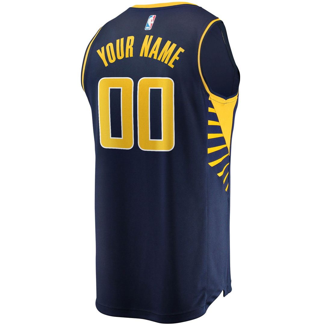 Indiana Pacers Fanatics Youth Fast Break Custom Replica Jersey Navy - Icon Edition Team Jersey Sports Fan Apparel