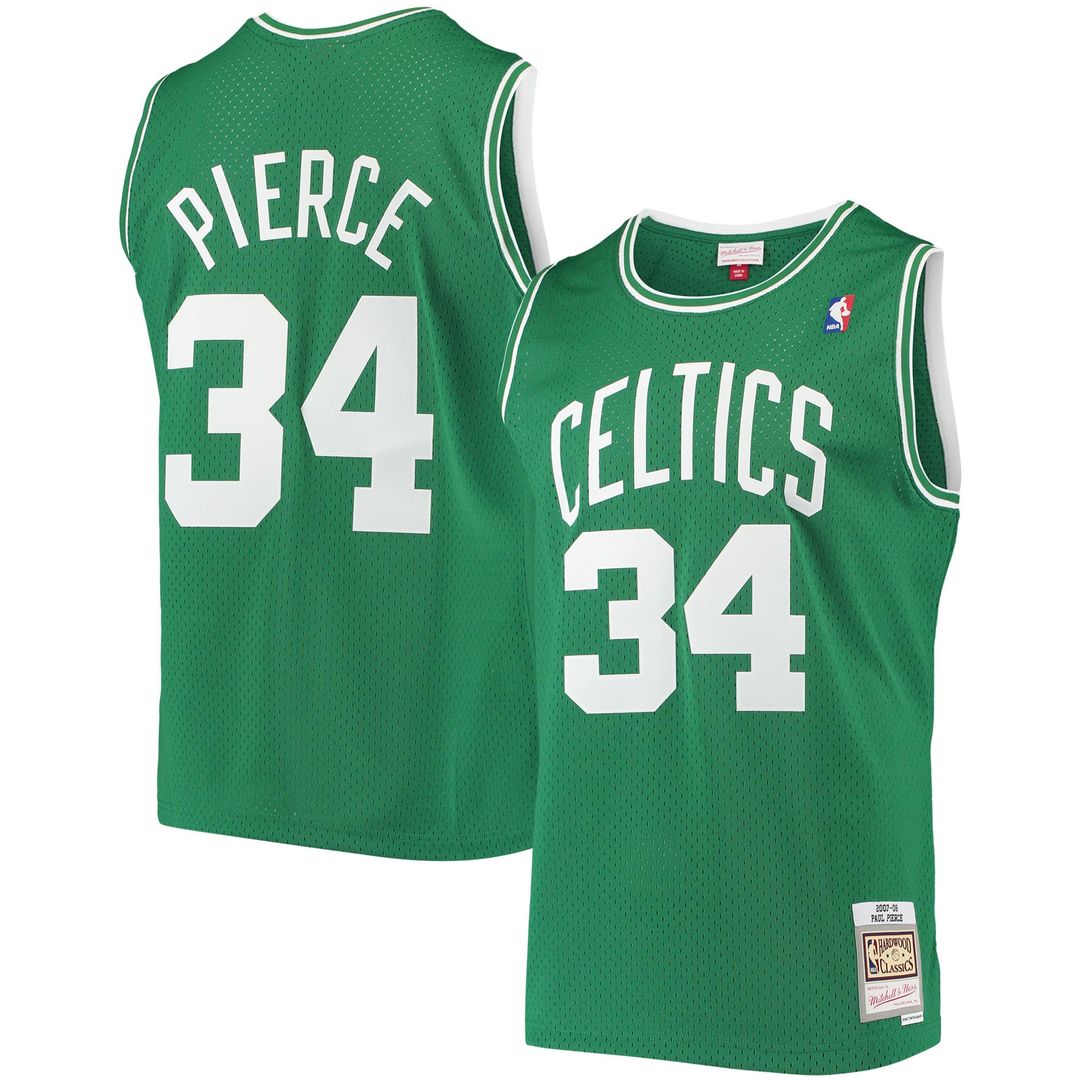 Boston Celtics Paul Pierce Mitchell & Ness Hardwood Classics Swingman Jersey - Kelly Green Team Jersey Sports Fan Apparel