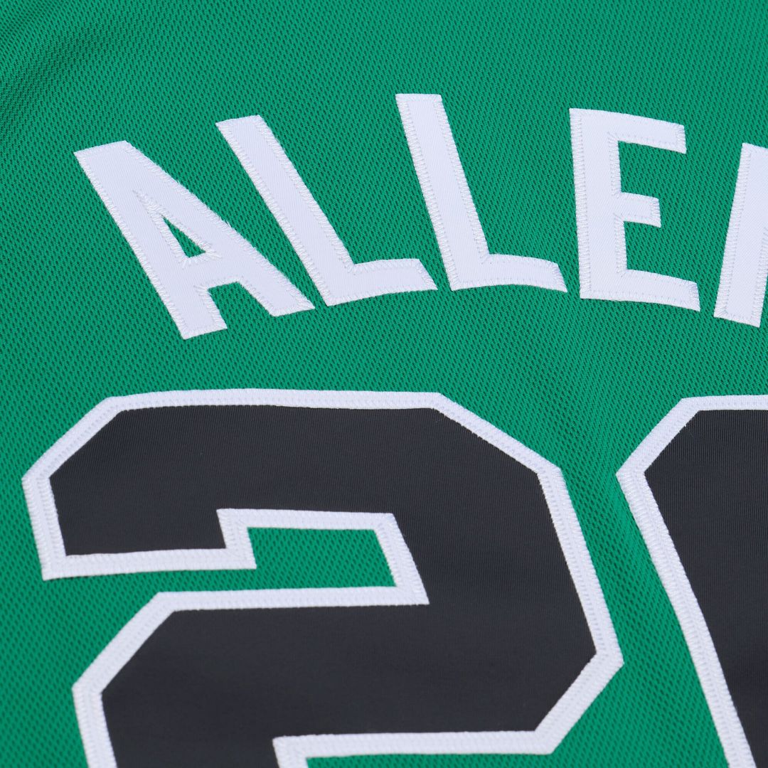 Boston Celtics Ray Allen Mitchell & Ness 2007 - 08 Hardwood Classics Authentic Jersey - Kelly Green Team Jersey Sports Fan Apparel