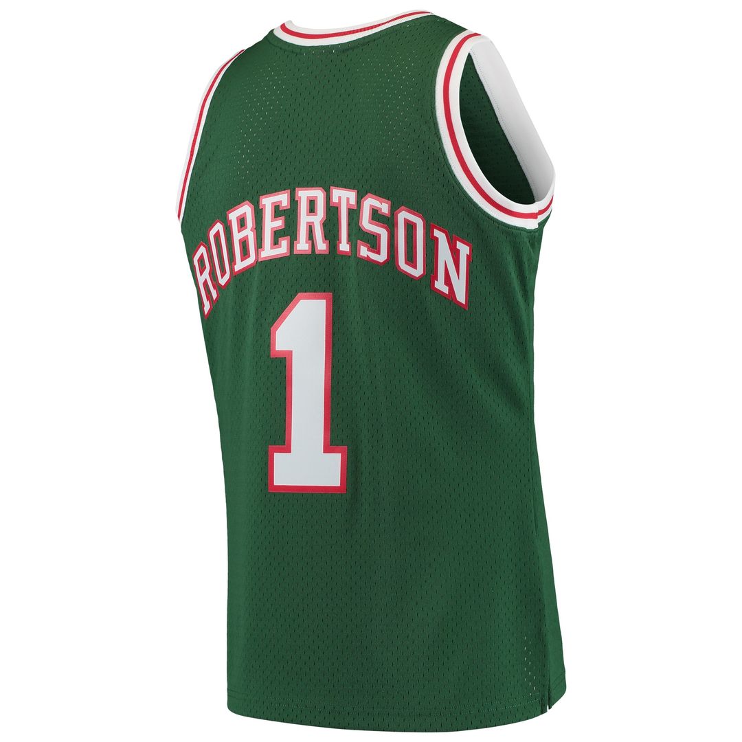 Milwaukee Bucks Oscar Robertson Mitchell & Ness Hardwood Classics Swingman Jersey - White Team Jersey Sports Fan Apparel