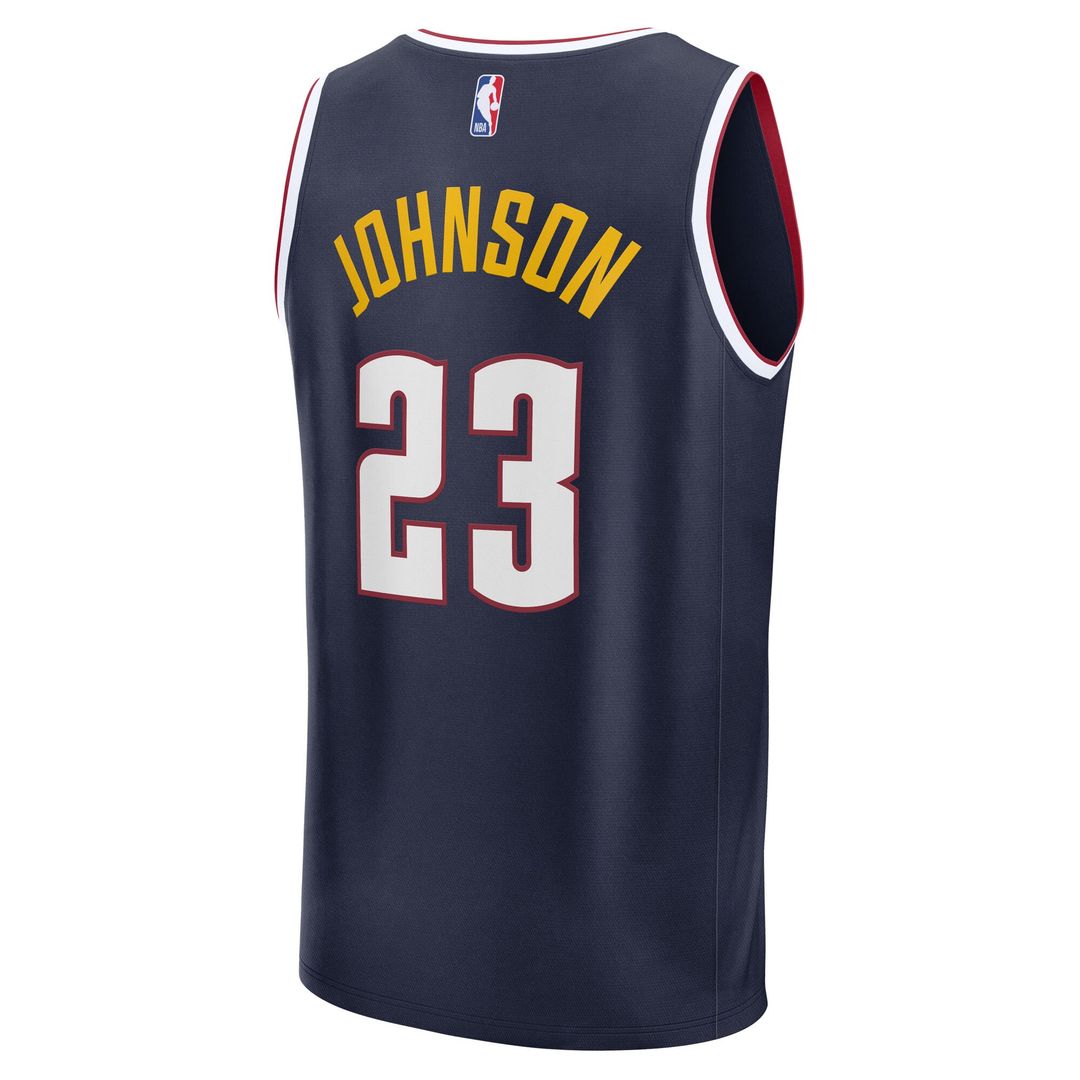Denver Nuggets Cameron Johnson Fanatics Youth Fast Break Replica Jersey - Navy - Icon Edition Team Jersey Sports Fan Apparel
