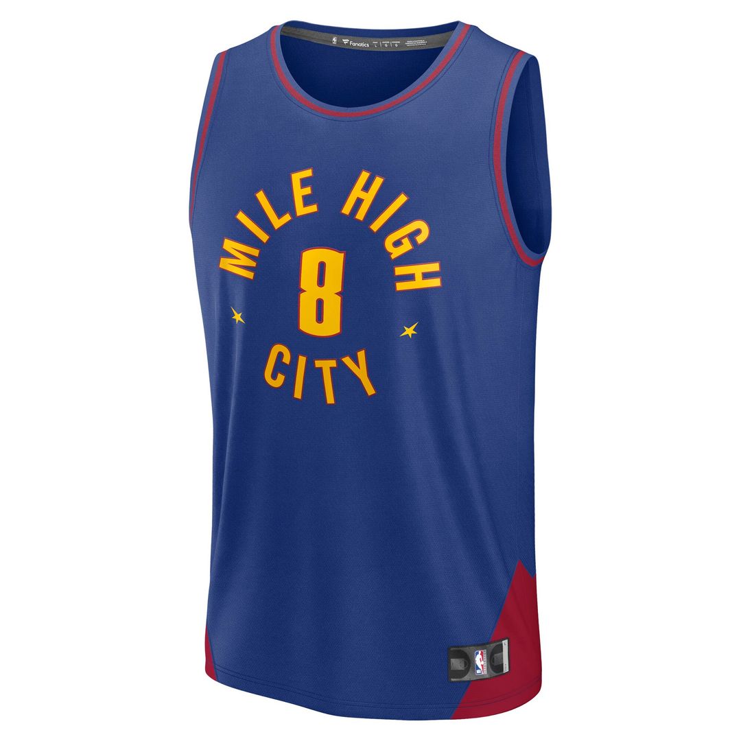 Denver Nuggets Peyton Watson Fanatics Fast Break Replica Player Jersey - Statement Edition - Blue Team Jersey Sports Fan Apparel